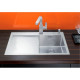 Кухонна мийка з нержавіючої сталі Blanco CLARON 4S-IF/A Чаша праворуч з дзеркальним поліруванням (521623)