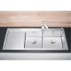 Кухонна мийка з нержавіючої сталі Blanco CLARON 8S-IF/A Чаша праворуч з дзеркальним поліруванням (521651)