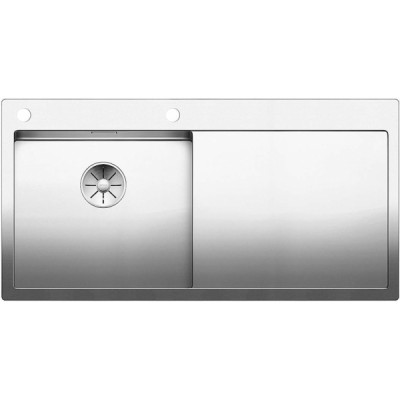 Кухонна мийка з нержавіючої сталі Blanco CLARON 5S-IF/A Чаша ліворуч з дзеркальним поліруванням (521626)