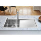 Кухонна мийка з нержавіючої сталі Blanco CLARON 5S-IF/A Чаша ліворуч з дзеркальним поліруванням (521626)