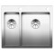 Кухонна мийка з нержавіючої сталі Blanco CLARON 340/180-IF/A з дзеркальним поліруванням (521647)