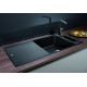 Каменная кухонная мойка Blanco AXIA III XL 6S-F Темная скала разделочный столик из ясеня в уровень со столешницей (523521)