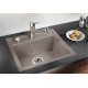Кам'яна кухонна мийка Blanco DALAGO 5-F Чорний в один рівень зі стільницею (525872)
