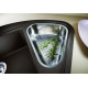 Кам'яна кухонна мийка Blanco DELTA II-F Антрацит Кутова в один рівень зі стільницею (523670)