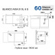 Каменная кухонная мойка Blanco AXIA III XL 6S-F Белый разделочная доска из безопасного стекла в уровень со столешницей (523529)