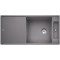 Каменная кухонная мойка Blanco AXIA III XL 6S-F Алюметаллик разделочная доска из безопасного стекла в уровень со столешницей (523528)