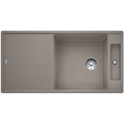 Каменная кухонная мойка Blanco AXIA III XL 6S Серый беж разделочный столик из ясеня (523507)