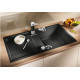 Кам'яна кухонна мийка Blanco METRA 5 S-F Чорний в рівень зі стільницею (525921)