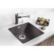 Кам'яна кухонна мийка Blanco SUBLINE 400-F Алюметалік в рівень зі стільницею (523496)