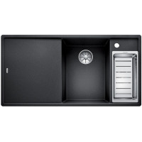 Кам'яна кухонна мийка Blanco AXIA III 6S Антрацит чаша праворуч обробний столик з безпечного скла (523472)