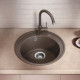 Кам'яна кухонна мийка Blanco RIONA 45 Кава (521401)