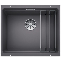 Каменная кухонная мойка Blanco ETAGON 500-U Темная скала под столешницу (522228) Каменная кухонная мойка Blanco ETAGON 500-U Темная скала под столешницу (522228)
