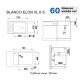 Каменная кухонная мойка Blanco ELON XL 6 S Нежный белый (527070)
