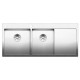Кухонна мийка з нержавіючої сталі Blanco CLARON 8S-IF/A Чаша ліворуч з дзеркальним поліруванням (521652)