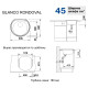 Кухонна мийка з нержавіючої сталі Blanco RONDOVAL Полірована (513313)