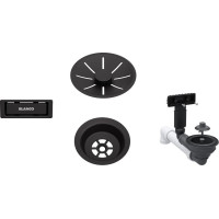 Відвідна арматура InFino Blanco для однієї чаші з корзинчатим вентилем 3 ½", без клапана-автомата, чорний (207422) Відвідна арматура InFino Blanco для однієї чаші з корзинчатим вентилем 3 ½", без клапана-автомата, чорний (207422)