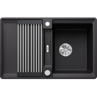 Каменная кухонная мойка Blanco ADIRA 45 S-F Черный в уровень со столешницей (527593) Каменная кухонная мойка Blanco ADIRA 45 S-F Черный в уровень со столешницей (527593)