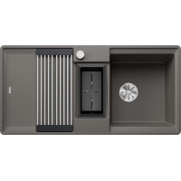 Кам'яна кухонна мийка Blanco ADIRA 6 S-F Вулканічний сірий в рівень зі стільницею (527612)