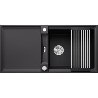 Кам'яна кухонна мийка Blanco ADIRA XL 6 S-F Чорний в рівень зі стільницею (527625)