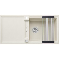 Кам'яна кухонна мийка Blanco ADIRA XL 6 S-F Ніжний білий в рівень зі стільницею (527630)