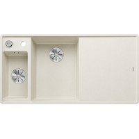 Кам'яна кухонна мийка Blanco AXIA III 6S-F Ніжний білий чаша ліворуч обробна дошка з безпечного скла в рівень зі стільницею (527048) Кам'яна кухонна мийка Blanco AXIA III 6S-F Ніжний білий чаша ліворуч обробна дошка з безпечного скла в рівень зі стільницею (527048)