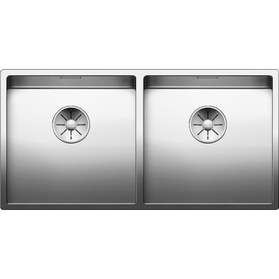 Кухонна мийка з нержавіючої сталі Blanco CLARON 400/400-U з дзеркальним поліруванням, під стільницю (521618)