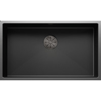 Кухонна мийка з нержавіючої сталі Blanco CLARON 700-U Dark Steel Edition під стільницю (527835)