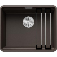 Каменная кухонная мойка Blanco ETAGON 500-F Кофе в уровень со столешницей (526348)