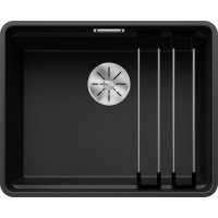 Каменная кухонная мойка Blanco ETAGON 500-F Черный в уровень со столешницей (526349)