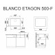 Каменная кухонная мойка Blanco ETAGON 500-F Черный в уровень со столешницей (526349)
