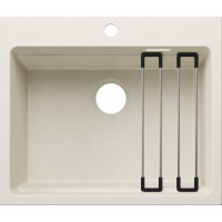 Каменная кухонная мойка Blanco ETAGON 6 Нежный белый, без отвоной арматури (527748)
