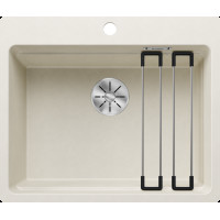 Каменная кухонная мойка Blanco ETAGON 6-F Нежный белый в уровень со столешницей (527689)
