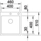 Кухонна мийка з нержавіючої сталі Blanco CLARON 400-IF/A Durinox (523392)