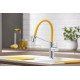 Кам'яна кухонна мийка Blanco SITY XL 6S Антрацит, аксесуари апельсин (525056)
