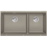 Кам'яна кухонна мийка Blanco SUBLINE 480/320-U Сірий беж під стільницю (523591)