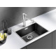 Кам'яна кухонна мийка Blanco SUBLINE 500-IF/A SteelFrame Антрацит в рівень зі стільницею (524111)