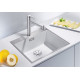 Кам'яна кухонна мийка Blanco SUBLINE 500-IF/A SteelFrame Білий в рівень зі стільницею (524112)