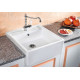 Керамічна кухонна мийка Blanco PANOR 60 Глянцевий Білий з 2 отворами (514501)