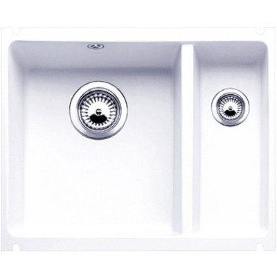 Керамічна кухонна мийка Blanco SUBLINE 350/150-U Глянцевий Білий, під стільницю (514522)