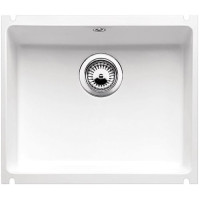 Керамическая кухонная мойка Blanco SUBLINE 500-U Глянцевый белый, под столешницу (514506)