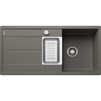 Каменная кухонная мойка Blanco METRA 6 S-F Вулканический серый в уровень со столешницей (527301)