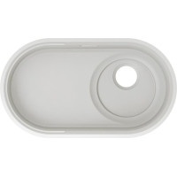 Каменная кухонная мойка Blanco OOVALON 700-IF VELGRANIT Облачный белый, без отводной арматуры (527992)