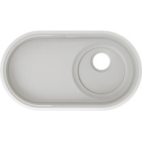 Каменная кухонная мойка Blanco OOVALON 700-U VELGRANIT Облачный белый, без отводной арматуры (527990)
