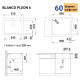 Каменная кухонная мойка Blanco PLEON 6 Вулканический серый, без отводной арматуры (527771)
