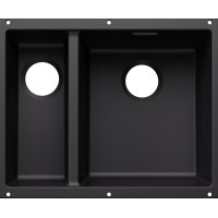 Кам'яна кухонна мийка Blanco SUBLINE 340/160-U Чорний під стільницю, чаша справа, без відвідної арматури (527810)