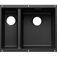 Каменная кухонная мойка Blanco SUBLINE 340/160-U Антрацит под столешницу, чаша справа, без отводной арматуры (527813)