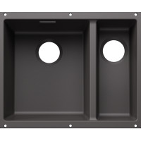 Кам'яна кухонна мийка Blanco SUBLINE 340/160-U Темна скеля під стільницю, чаша зліва, без відвідної арматури (527822)