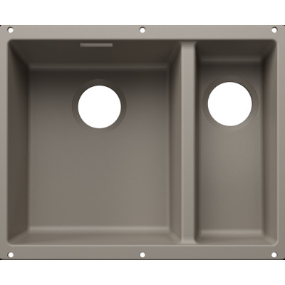 Каменная кухонная мойка Blanco SUBLINE 340/160-U Серый беж под столешницу, чаша слева, без отводной арматуры (527825)