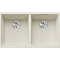 Кам'яна кухонна мийка Blanco SUBLINE 350/350-U Ніжний білий під стільницю (527164)