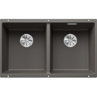 Кам'яна кухонна мийка Blanco SUBLINE 350/350-U Вулканічний сірий під стільницю (527347)